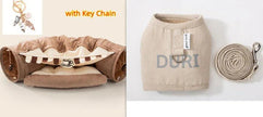 Collapsible Cat Tunnel Toy – Washable, Durable & Foldable (Pink, Matcha, Coffee, Bar)