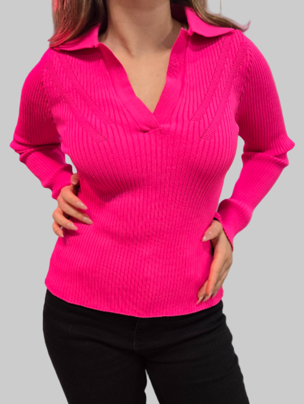 Collared Neck Top