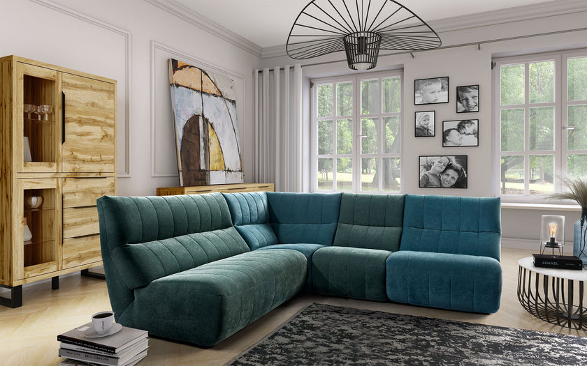 Camaro Modular Sectional - Blue/Green