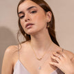 Chantal - Longues boucles d'oreilles avec breloque