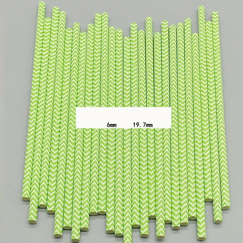Color paper straws bronzing straws