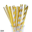 Color paper straws bronzing straws