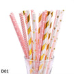 Color paper straws bronzing straws