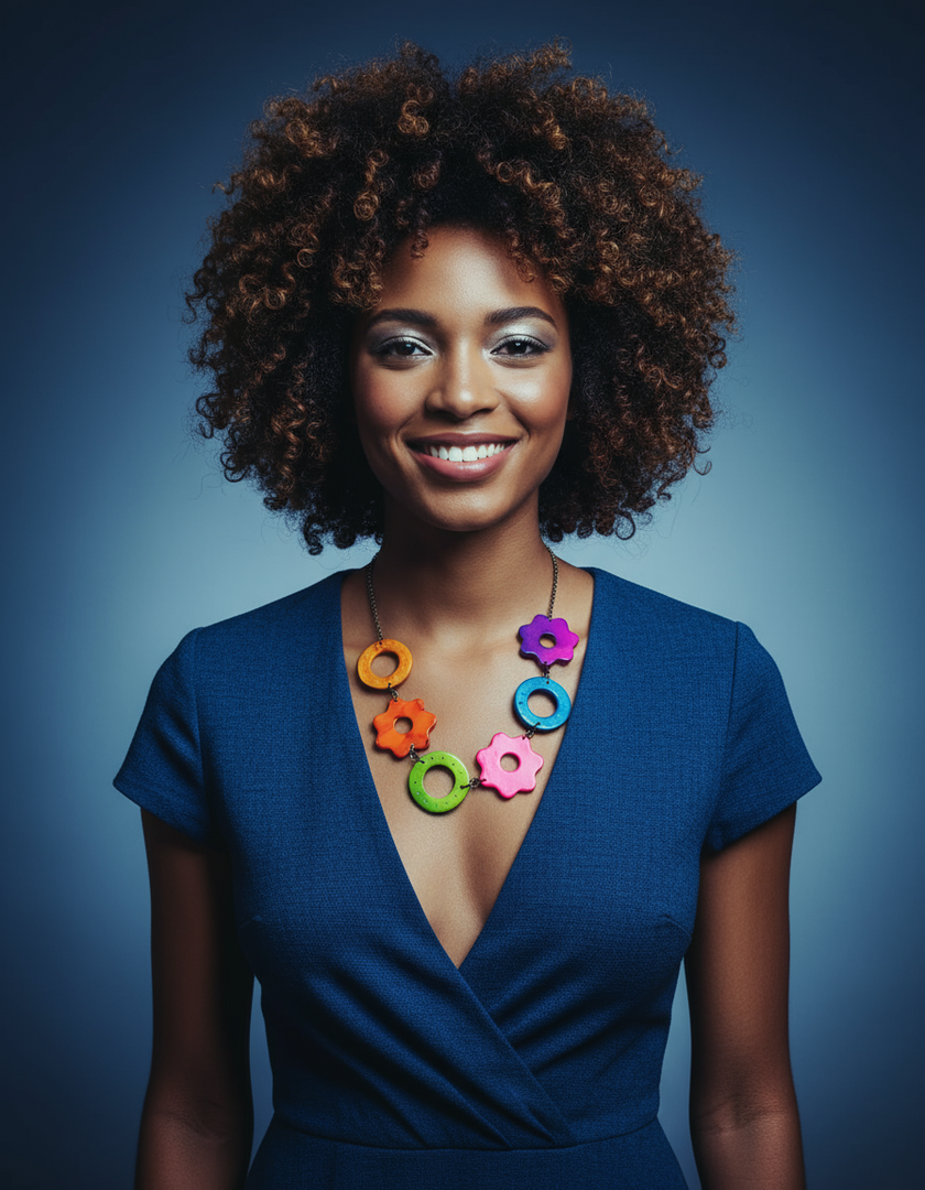 Mismatched Flower Clip On Earrings