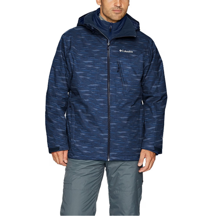 Columbia Omni-Tech Men's Whirlibird 3 Interchange 3-in-1 Insulated Ski Jackets Small