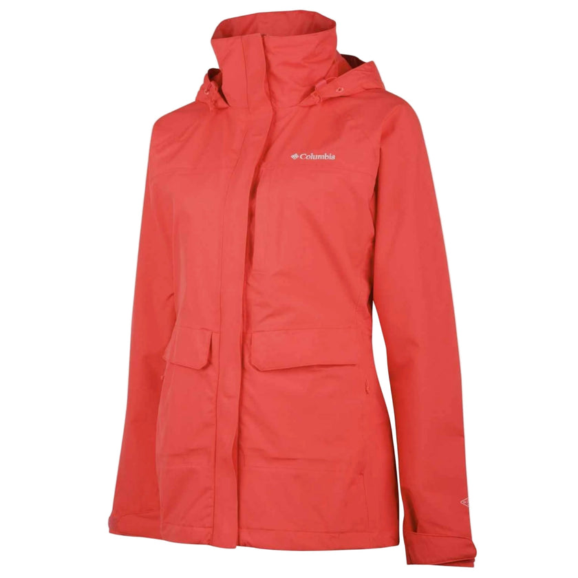 Columbia Women's Longer Miles Waterproof Breathable Long Rain Jackets XS-S Sizes