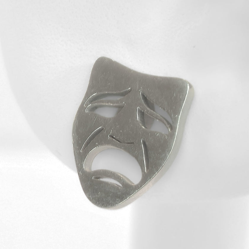 Comedy & Tragedy Studs (Silver)