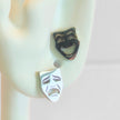Comedy & Tragedy Studs (Silver)