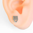 Comedy & Tragedy Studs (Silver)