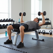 Commercial Gym Flat Bench (Matte Black)