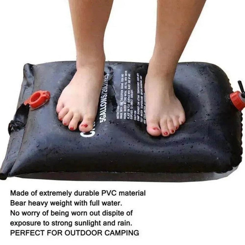 Compact 20L Solar Shower for Camping