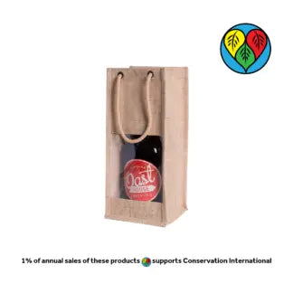 Jute Wine/Growler Jumbo Bottle -B3781