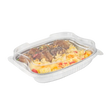 Contenant aluminium rectangulaire 552ml – Combo avec couvercle transparent