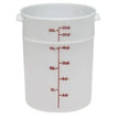 Contenant de rangement rond 22 Qt blanc - Pratique et Durable | S&P