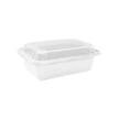 Contenant et couvercle rectangulaire – 16 oz ou 24 oz micro-ondable