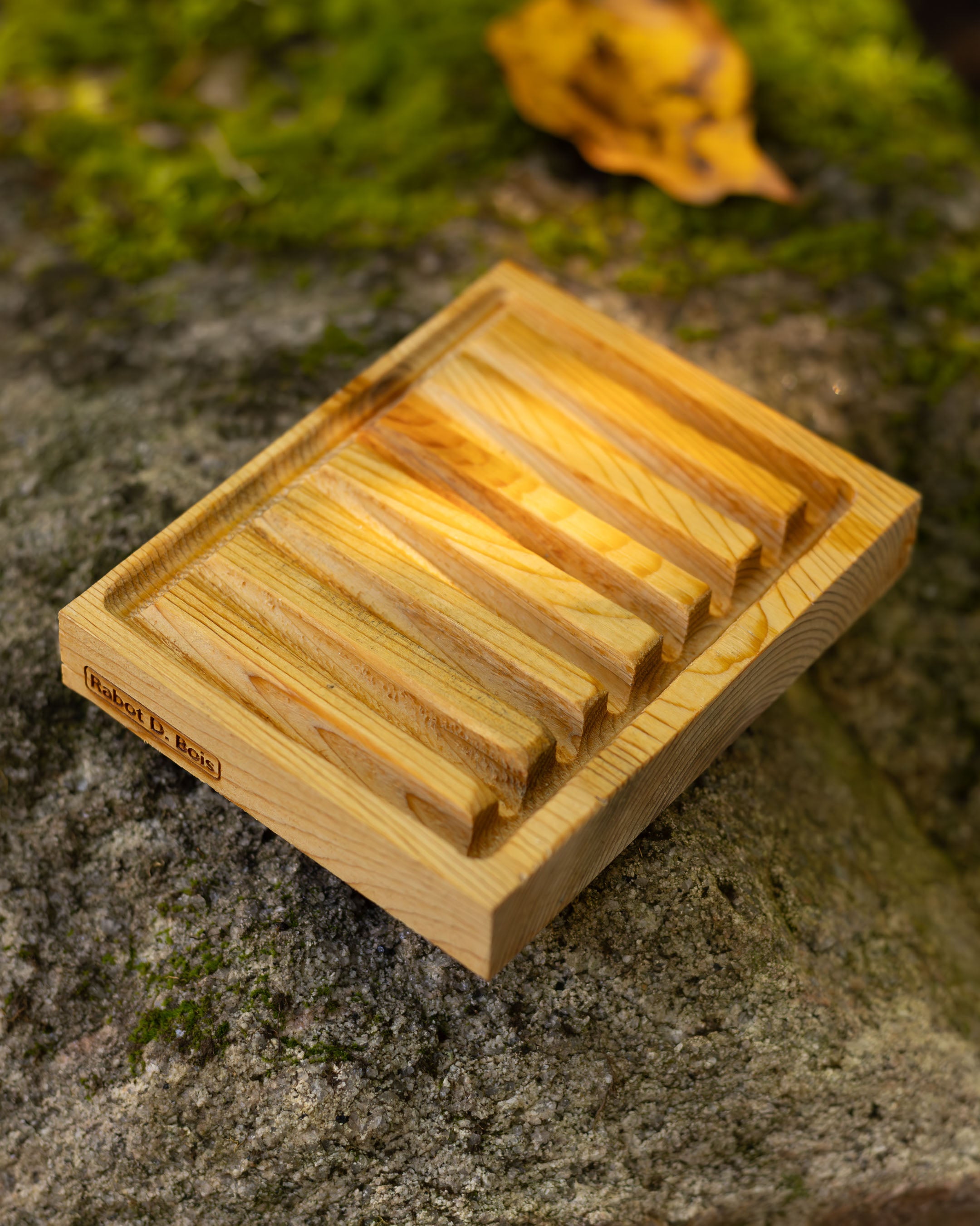 Porte-savon en bois le “D-Coulé
