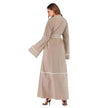 Contrast Striped Cardigan Arab  Robe