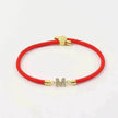 Copper Micro Inlaid Zircon 26 Letters Adjustable Carrying Strap