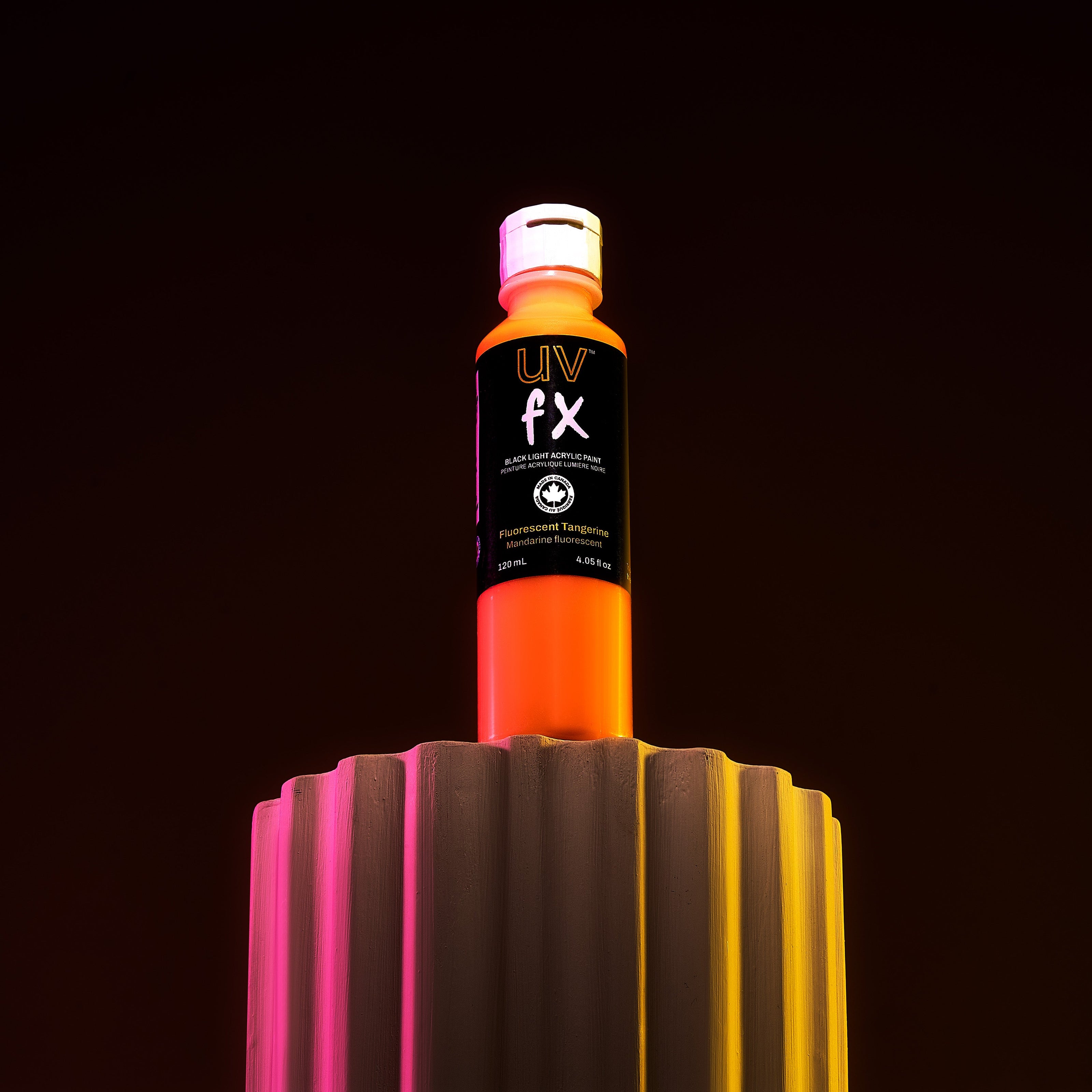 UVFX Black Light Poster Paint - Fluorescent Tangerine