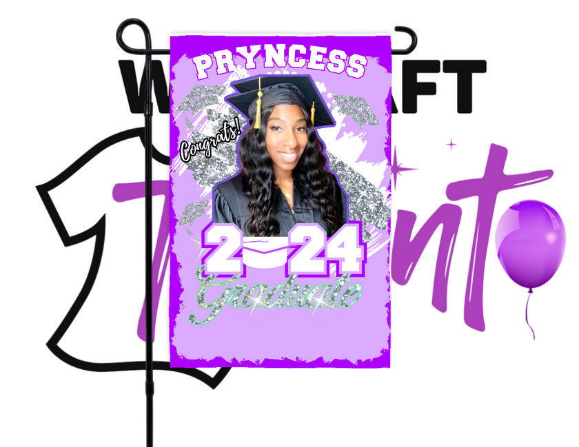 Custom Graduation Flag with Photo – Personalized Grad Keepsake