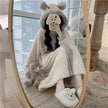 Coral For Women Lovely Warm Velvet Pajamas