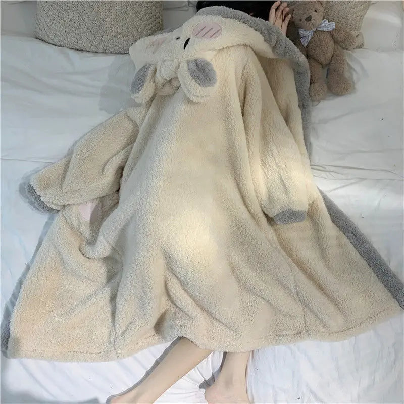 Coral For Women Lovely Warm Velvet Pajamas