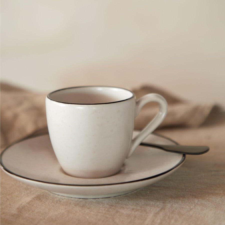 Costa Nova - Augusta Natural Coffee cup & saucer