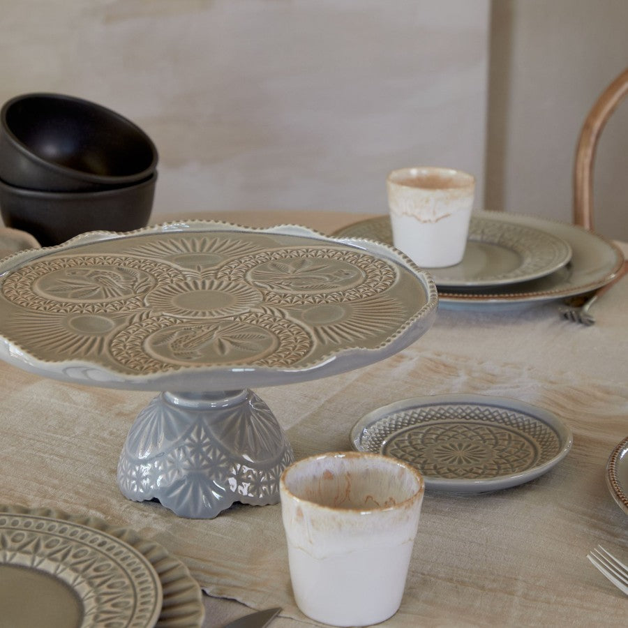 Costa Nova - Cristal Grey Bread plate
