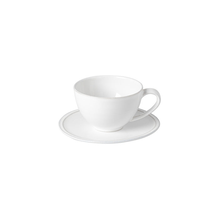 Costa Nova - Friso White Tea Cup & Saucer 0.26L