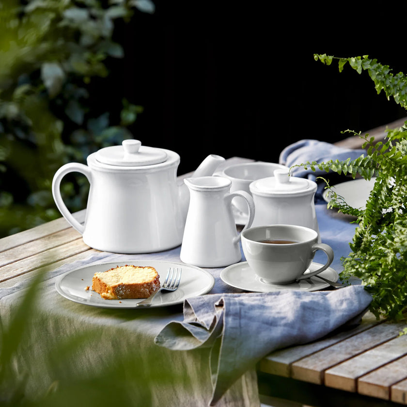 Costa Nova - Friso White Tea Cup & Saucer 0.26L