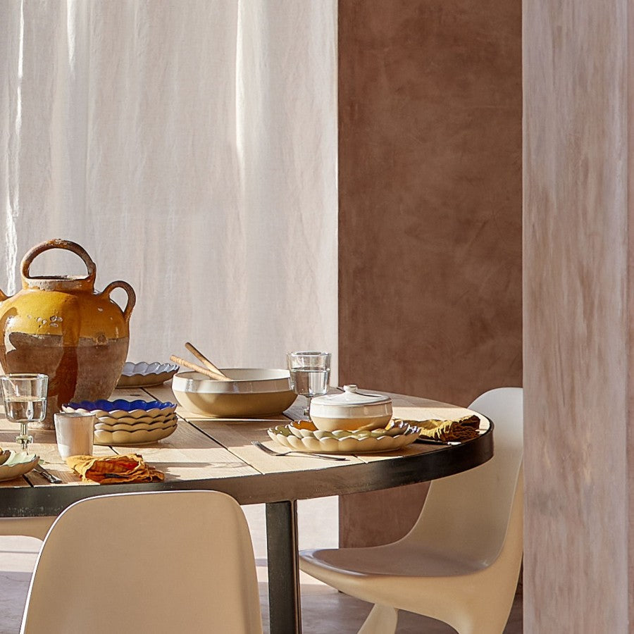 Costa Nova - Plat couvert Marrakesh Sable Blanc