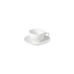 Costa Nova - Pearl White Espresso Cup And Saucer