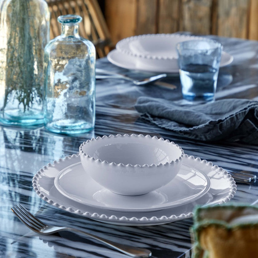 Costa Nova - Pearl White Low bowl