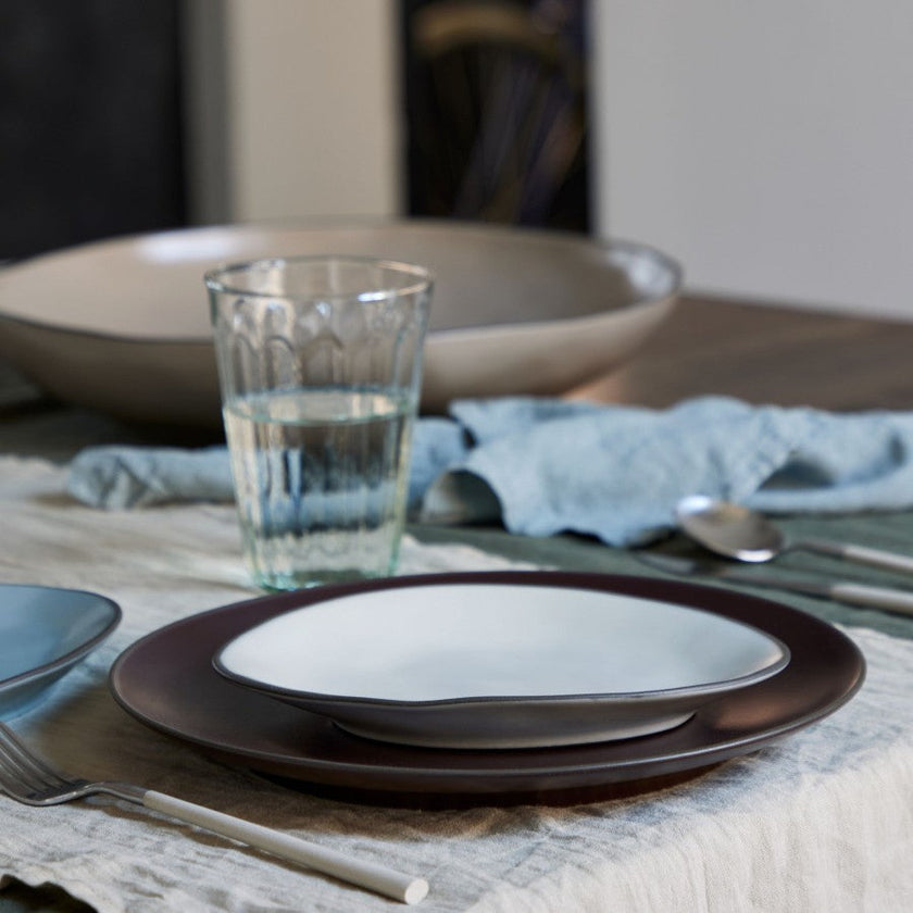 Costa Nova - Stacked Organic Oval Bread/app plate