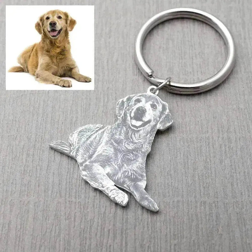 Costumed Picture Pet Memo Keyring Keychain