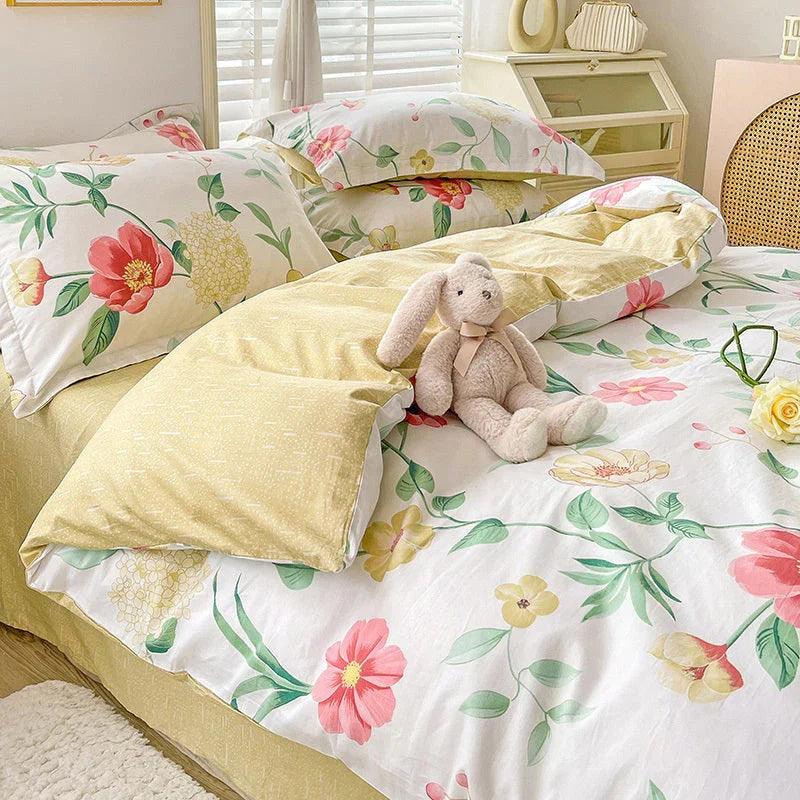 Cotton Duvet Cover Sheet Dormitory Three Piece Bedding Set