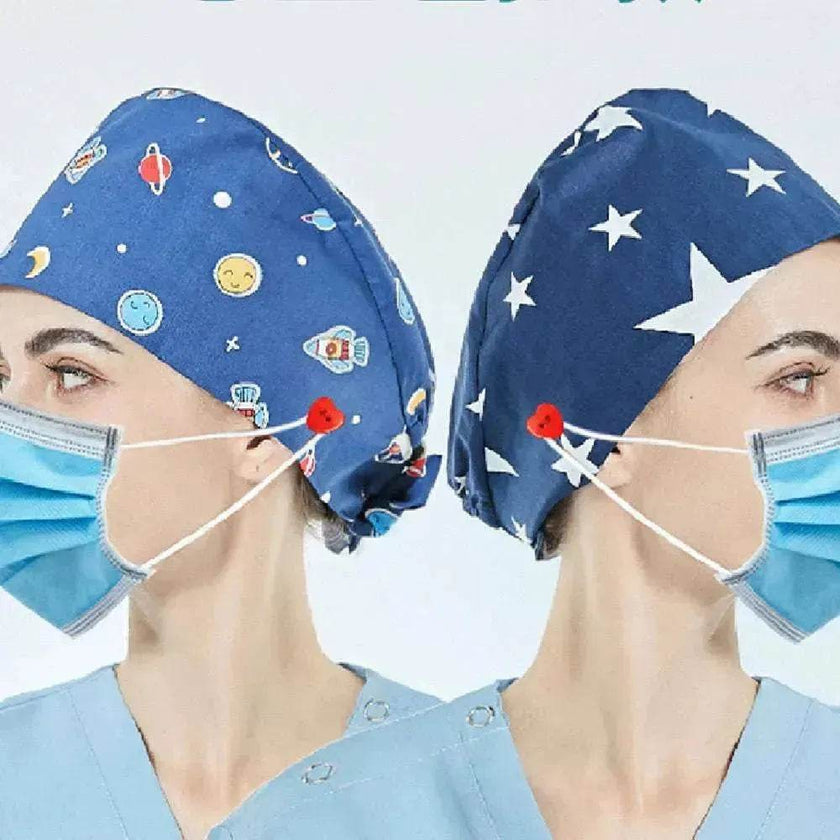 Cotton Surgical Unisex Doctor & Nurse Operating Room Caps
