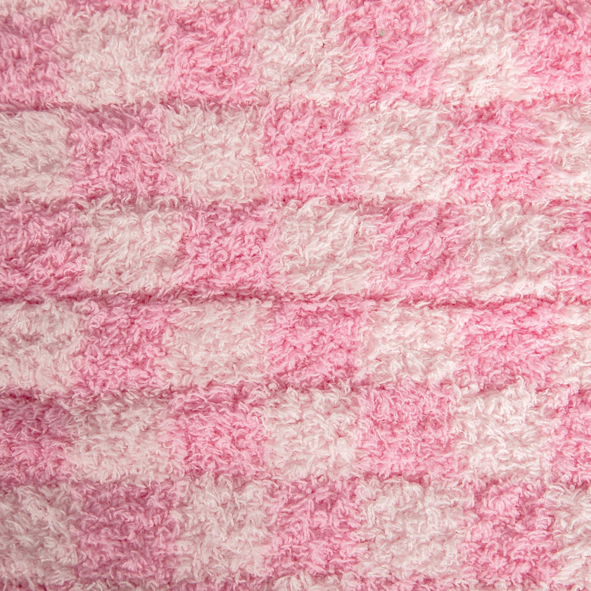 Cotton Candy Check Print Toddler Blanket