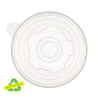 Couvercle rond transparent pour contenant (500)