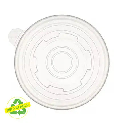 Couvercle rond transparent pour contenant (500)