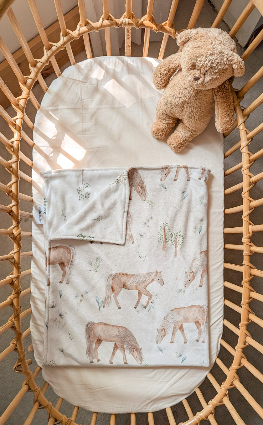 My little blanket - Horses - Veille sur toi