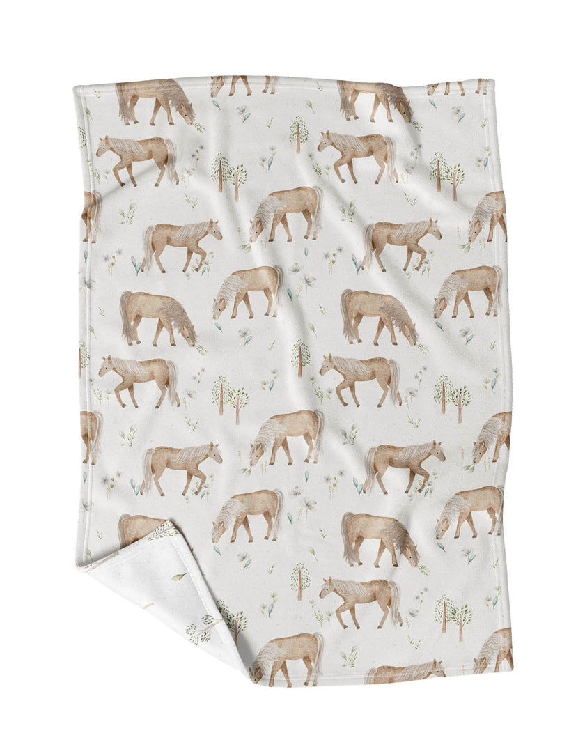 My little blanket - Horses - Veille sur toi