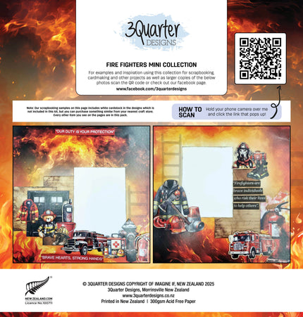 3 Quarter Designs Fire Fighters Mini 12x12 Collection