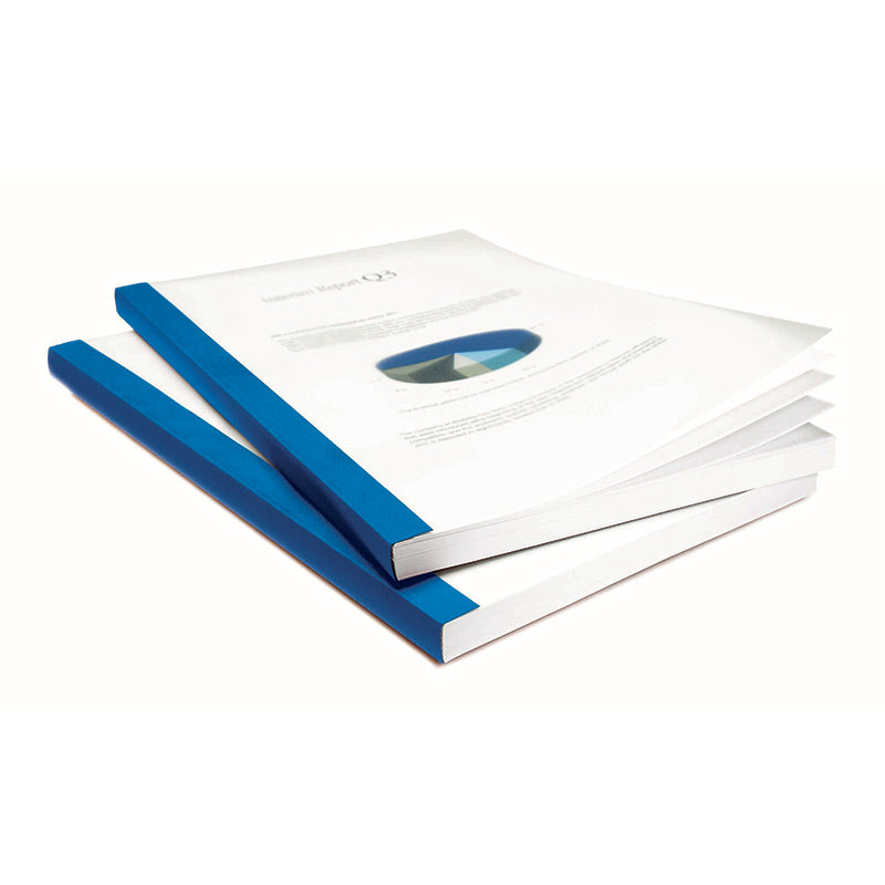 Royal Blue Linen Cover with Clear Front