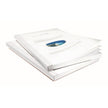 White Linen Cover with Clear Front
