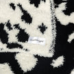 Black & Off-White Cow Print Lovey Baby Blanket