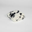 Black & Off-White Cow Print Lovey Baby Blanket