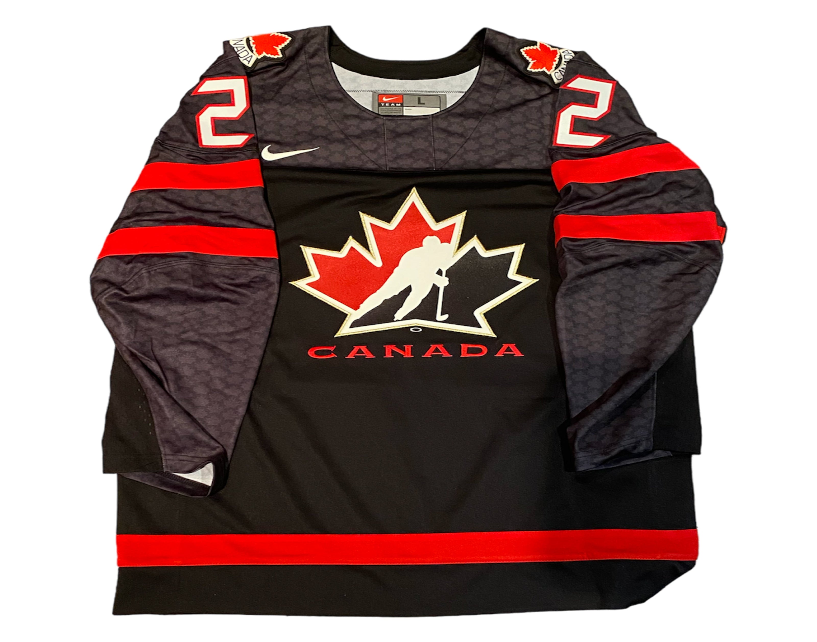 Dylan Cozens Autographed Team Canada Alternate Black Nike Jersey Ins. 