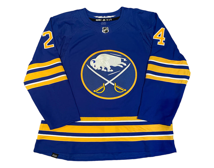 Dylan Cozens Autographed Buffalo Sabres Home Blue Adidas Jersey Multi-Inscribed