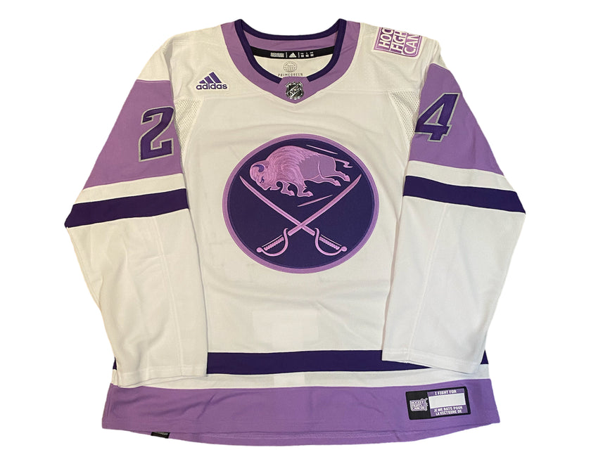 Dylan Cozens Autographed Buffalo Sabres HFC Adidas Jersey Inscribed 
